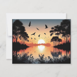 Sunset Serenity Postcard