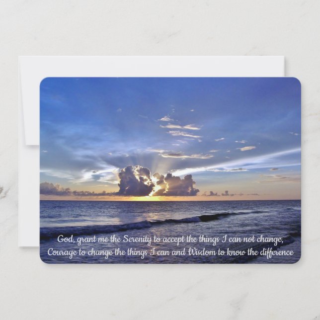 Sunset Seretity Prayer Invitation (Front)