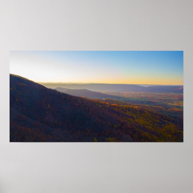 Sunset, Shenandoah National Park, Virginia Poster (Front)