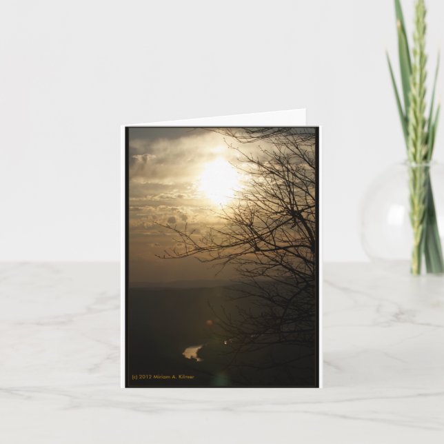 Sunset: Shenandoah River from Skyline Drive Card (Front)