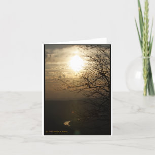 Sunset: Shenandoah River from Skyline Drive Card