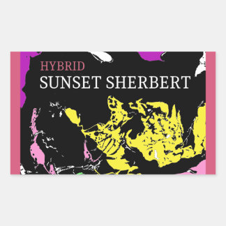 SUNSET SHERBERT HYBRID RECTANGULAR STICKER