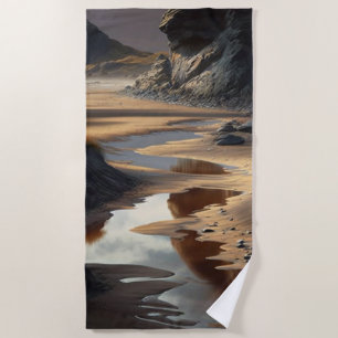 Sunset Shore Beach Towel