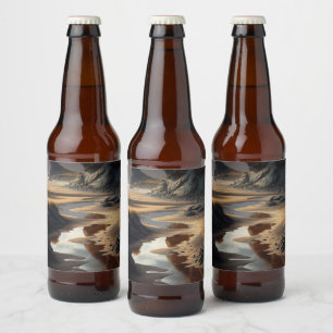 Sunset Shore Beer Bottle Label
