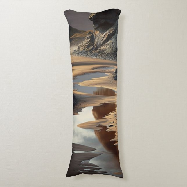 Sunset Shore Body Cushion (Front Vertical)