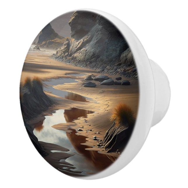 Sunset Shore Ceramic Knob (Right)