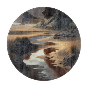 Sunset Shore Cutting Board