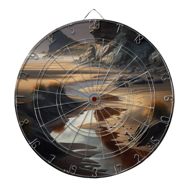 Sunset Shore Dartboard (Front)