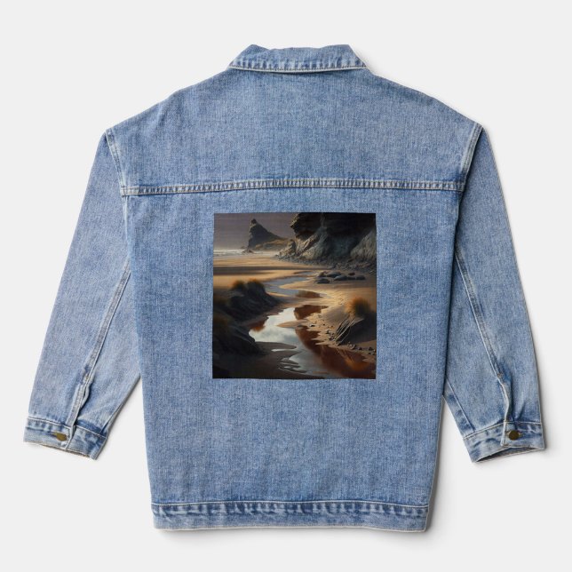 Sunset Shore Denim Jacket (Back)