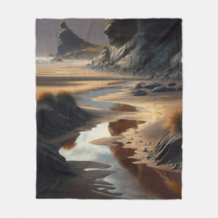 Sunset Shore Fleece Blanket
