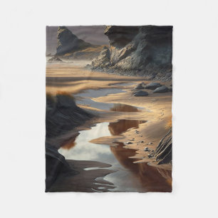 Sunset Shore Fleece Blanket
