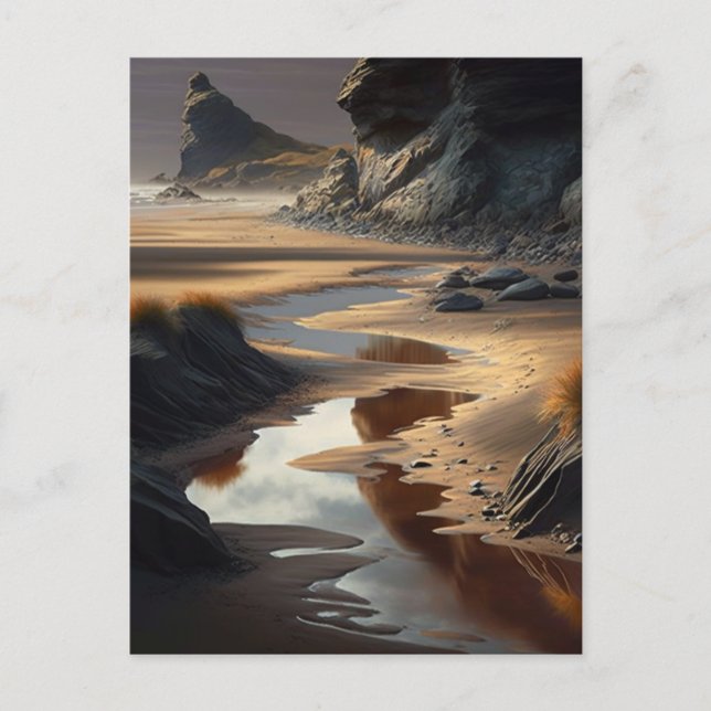 Sunset Shore Holiday Postcard (Front)