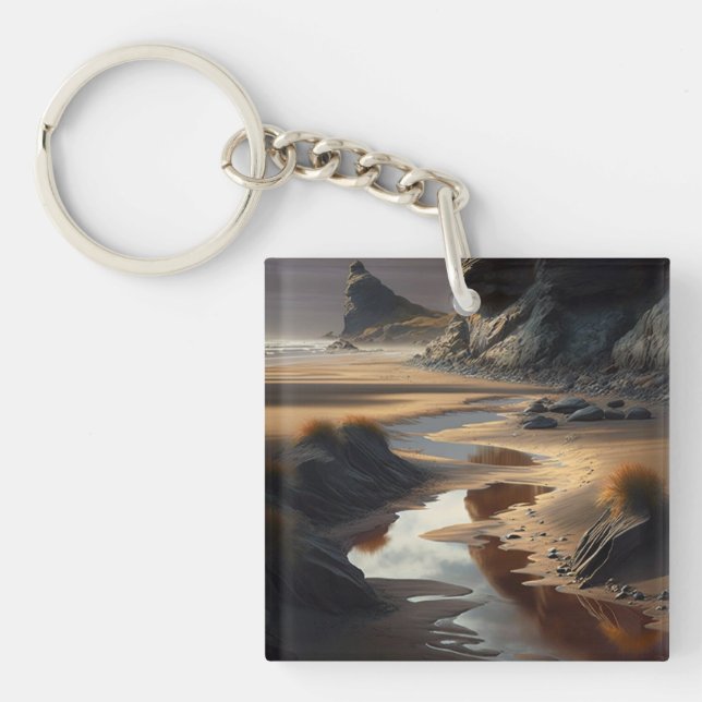 Sunset Shore Key Ring (Front)