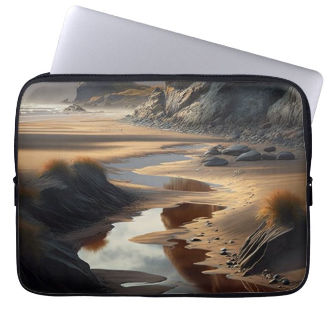 Sunset Shore Laptop Sleeve (Front)