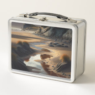 Sunset Shore Metal Lunch Box
