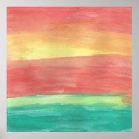 Sunset Shores Abstract Art