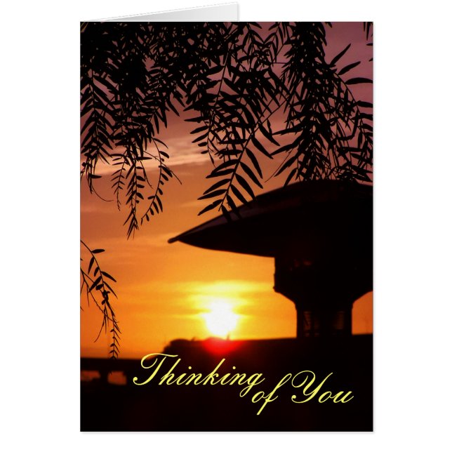 Sunset Silhouette Card (Front)