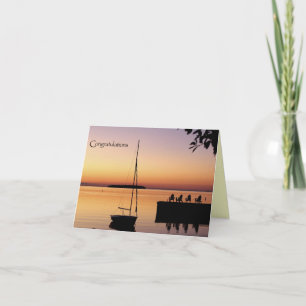 Sunset Silhouette Congratulations Card