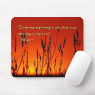 Sunset Silhouette Inspirational Mouse Pad