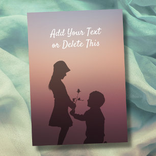 Sunset Silhouette Love, Friendship, Appreciation Card