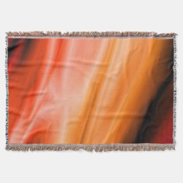 Sunset Silk Throw Blanket (Front)