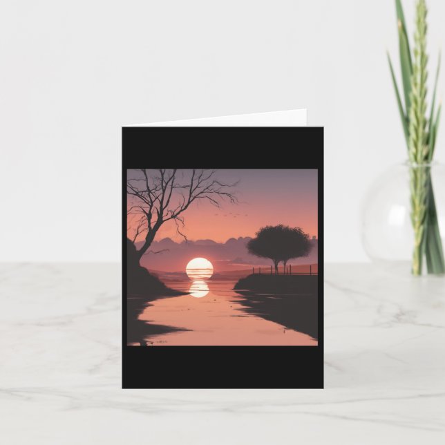 Sunset Simplicity Day. 1  Card (Front)