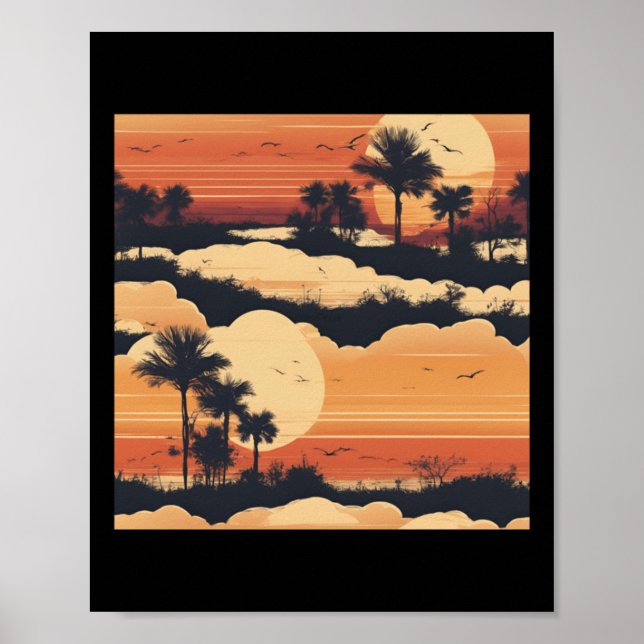 Sunset Simplicity Day.  Poster (Front)