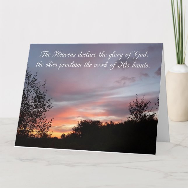 Sunset sky 2  card (Front)