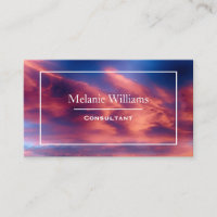 Sunset Sky Clouds Elegant Frame