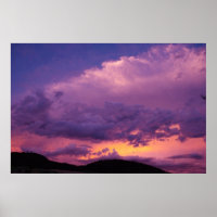Sunset Sky Cloudy Purple Landscape Nature Summer