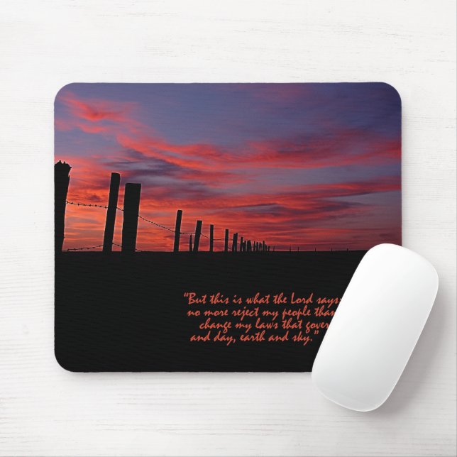 Sunset Sky Inspirational Mouse Pad (With Mouse)
