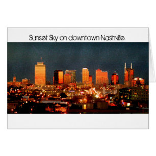Sunset Sky on Downtown Nashville