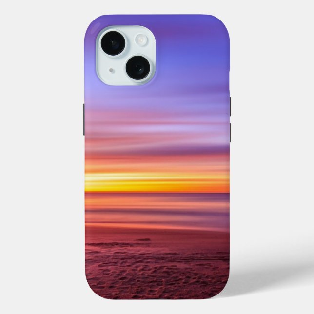 Sunset Sky over Beach and Sea Case-Mate iPhone Case (Back)