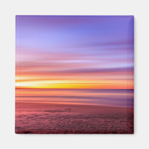 Sunset Sky over Beach and Sea Magnet