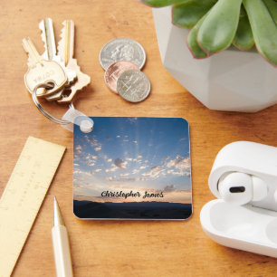 Sunset Sky Personalised Key Ring