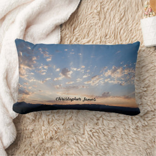 Sunset Sky Personalised Lumbar Cushion