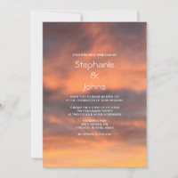 Sunset Sky Scenic Cloudy Orange Colourful Wedding
