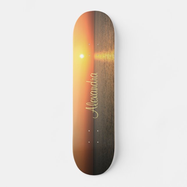 Sunset Sky Skateboard (Front)