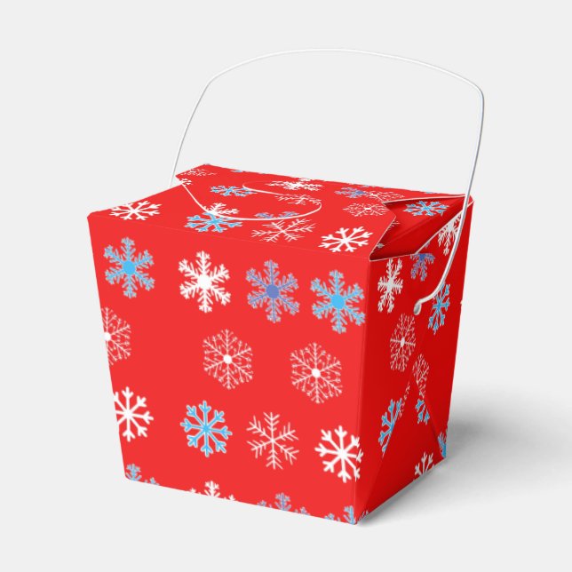 Sunset Snowflake Favour Box (Front Side)