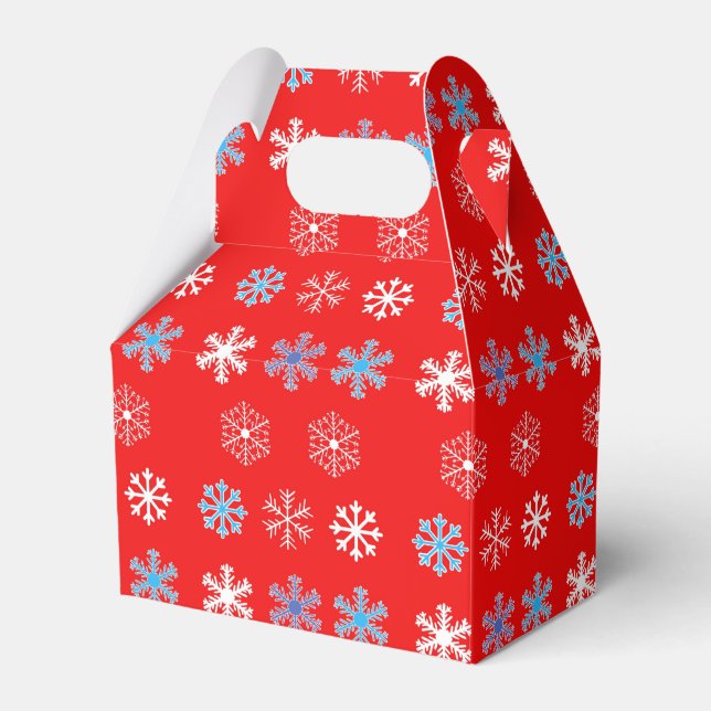 Sunset Snowflake Favour Box (Front Side)