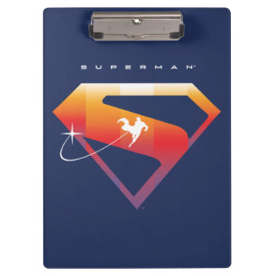 Sunset Soar Superman Shield Clipboard