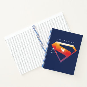 Sunset Soar Superman Shield Notebook