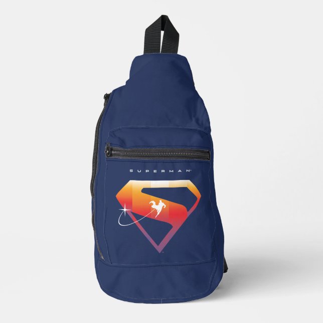 Sunset Soar Superman Shield Sling Bag (Front)