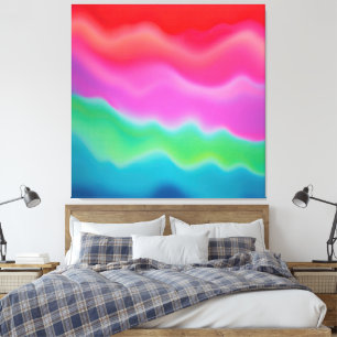 "Sunset Sorbet" Colourful Abstract Art Canvas Print