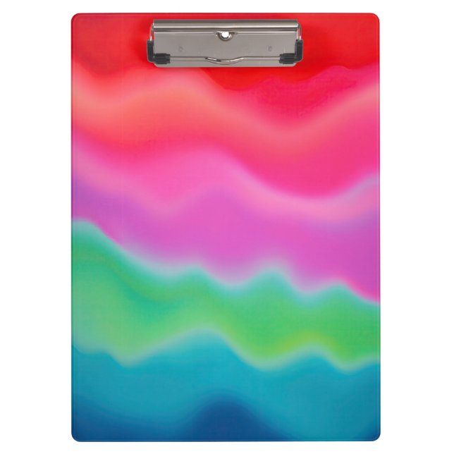 "Sunset Sorbet" Colourful Abstract Art   Clipboard (Front)