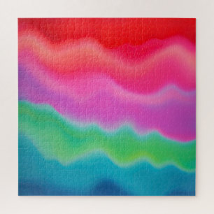 "Sunset Sorbet" Colourful Abstract Art   Jigsaw Puzzle