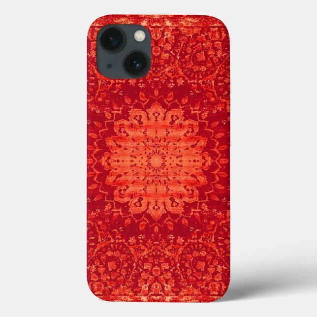 Sunset Souk: Orange Marrakesh Moroccan Pattern Case-Mate iPhone Case (Back)