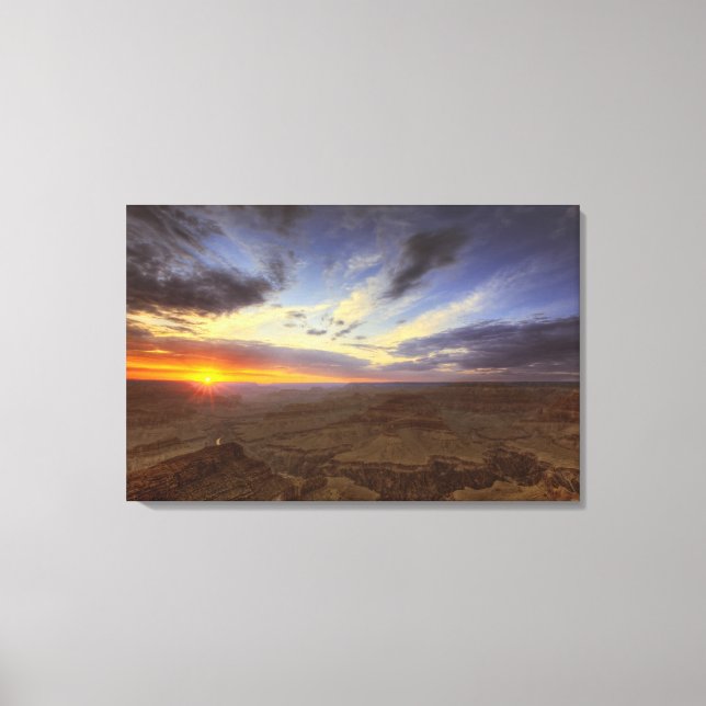 Sunset, south rim of the Grand Canyon, Grand Canvas Print (Front)