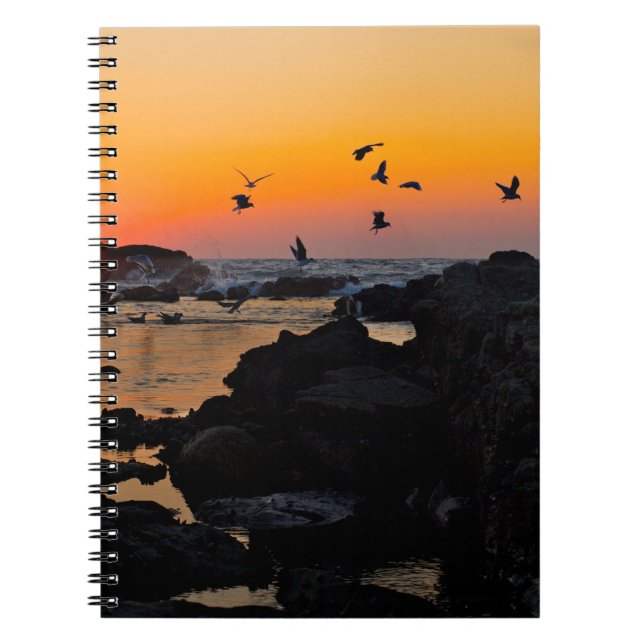 Sunset  spiral notebook (Front)