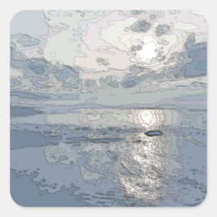 SUNSET SQUARE STICKER